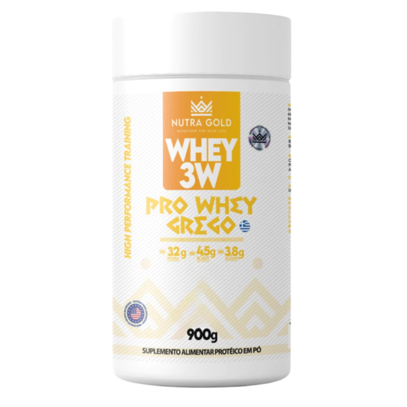 Whey 3W Grego Pote 900g - Nutra Gold