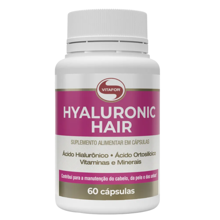 Hyaluronic Hair 60 Cápsulas de 500mg - Vitafor