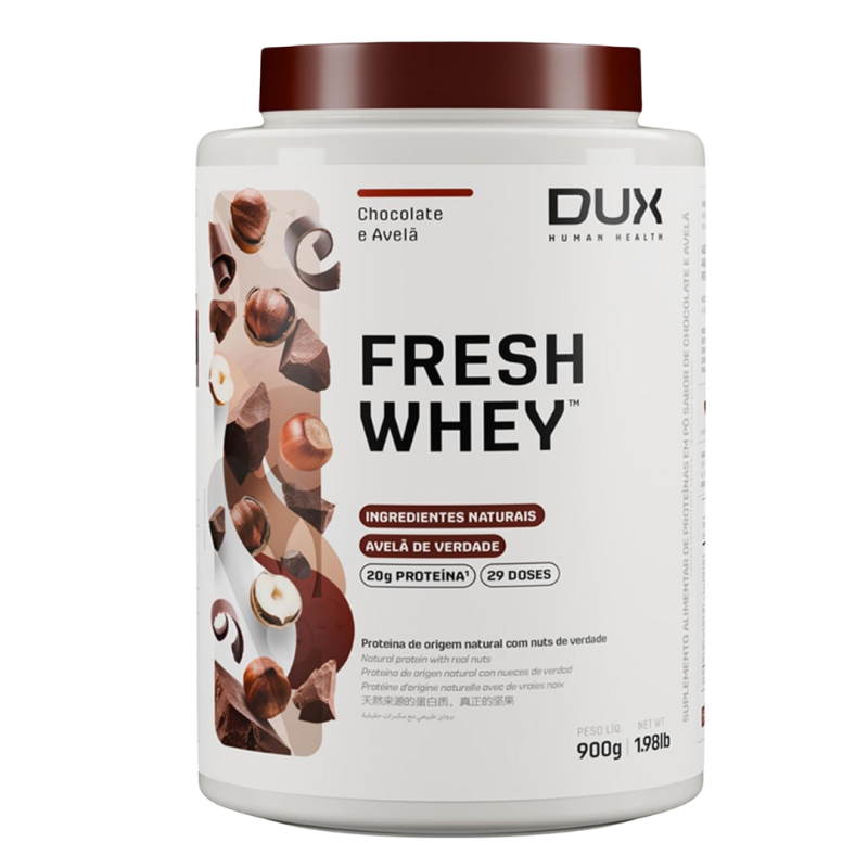 Freshwhey Chocolate e Avelã 900g -  Dux Human Health