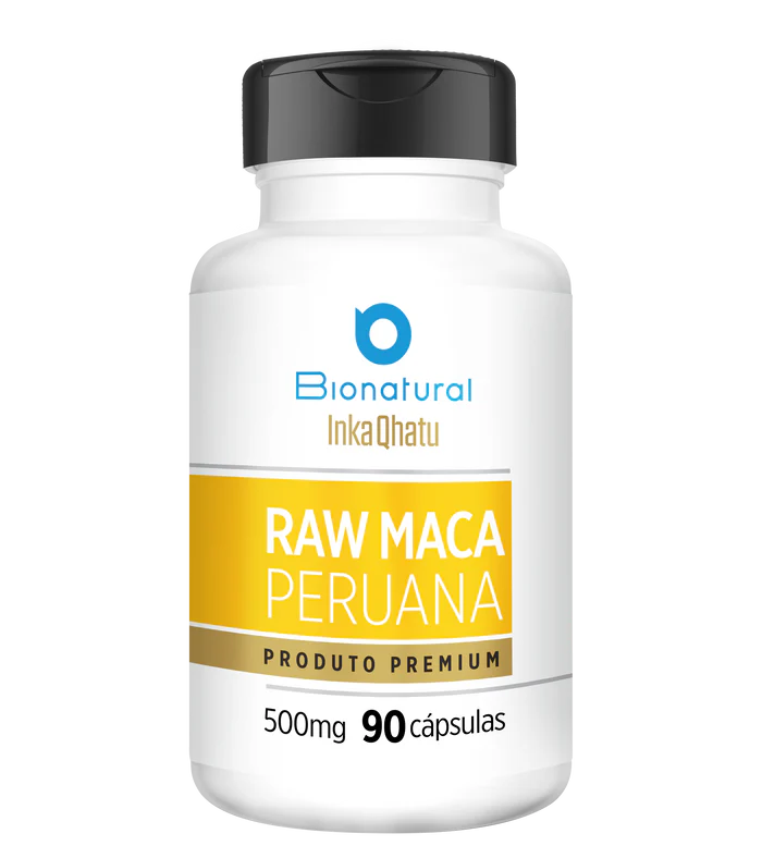 Raw Maca Peruana Premium 500mg 90 Cápsulas -  Inka Qhatu