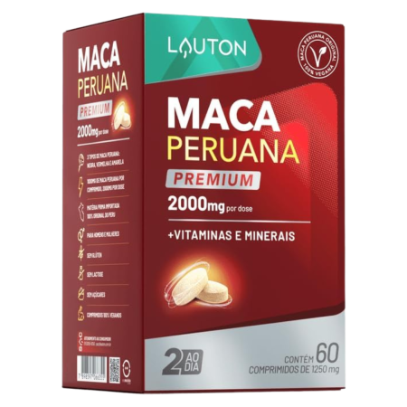 Maca Peruana Premium 2000mg 60 Cápsulas - Lauton