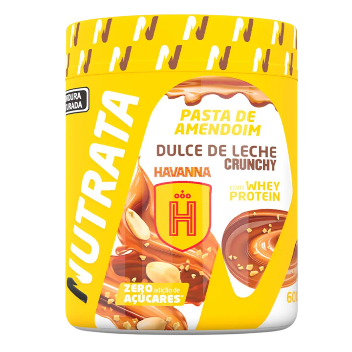 Pasta de Amendoim Dulce de Leche Crunchy Havanna 600g - Nutrata
