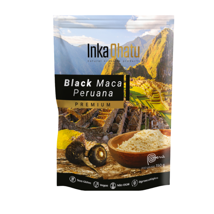 Black Maca Peruana em Pó 100% Pura | 150g | Premium | Direto dos Andes