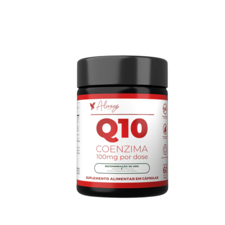 Coenzima Q10 com TCM e Vitamina E - 100mg Por Dose - 60 Cápsulas
