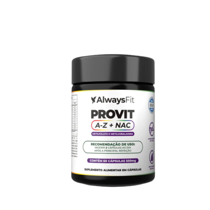ProVit A-Z + NAC - Fórmula Metilada - Multivitamínico - 60 Cápsulas