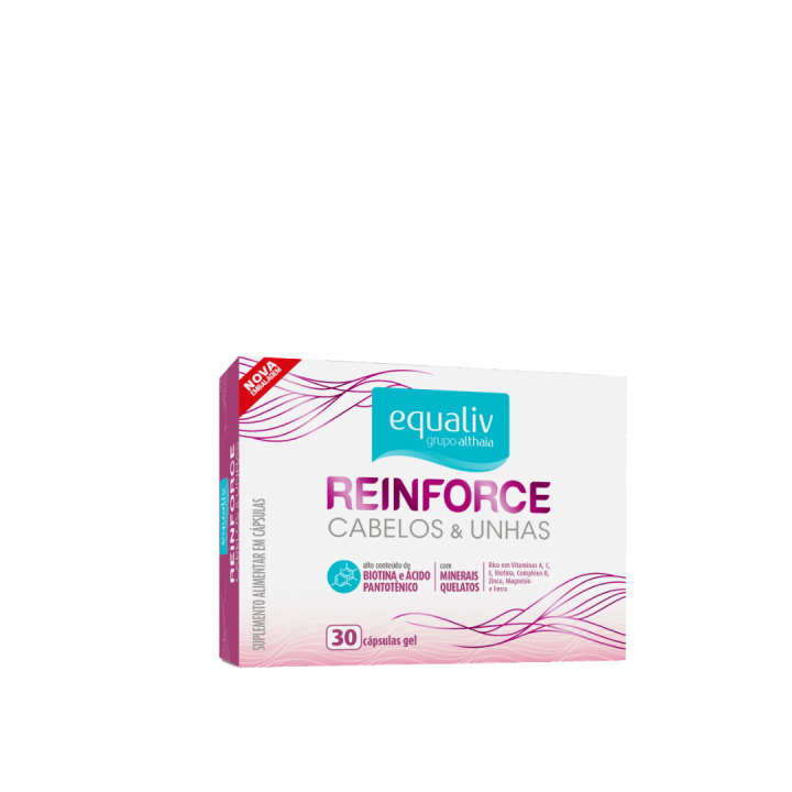 Reinforce Cabelos e Unhas Equaliv – 30 Cápsulas