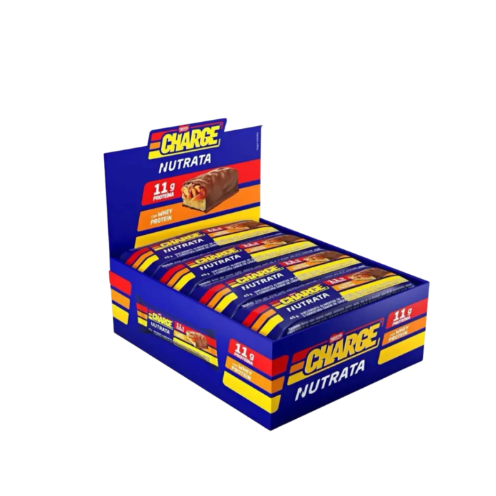 Barra Proteica Nutrata Charge Bar — Caixa com 12 Unidades