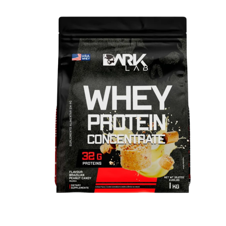 Whey Protein Concentrado 1kg Dark Lab Sabor Paçoca